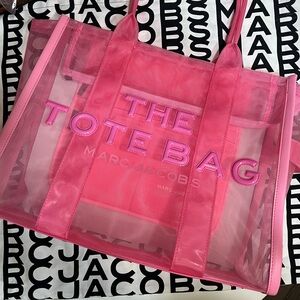 Marc Jacob’s large hot pink mesh “The Tote Bag”